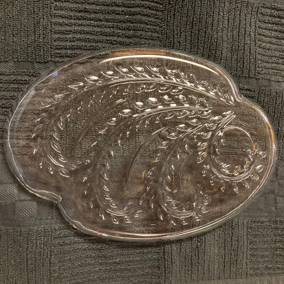 Vintage Homestead Federal Glass Hospitality Snack Plate - Picture 6 of 9